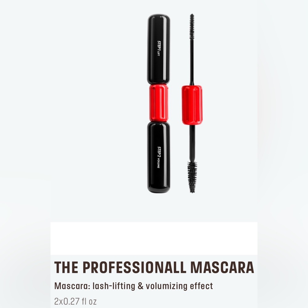 THE PROFESSIONALL MASCARA
Mascara: lash-lifting & volumizing effect
2x0.27 fl oz